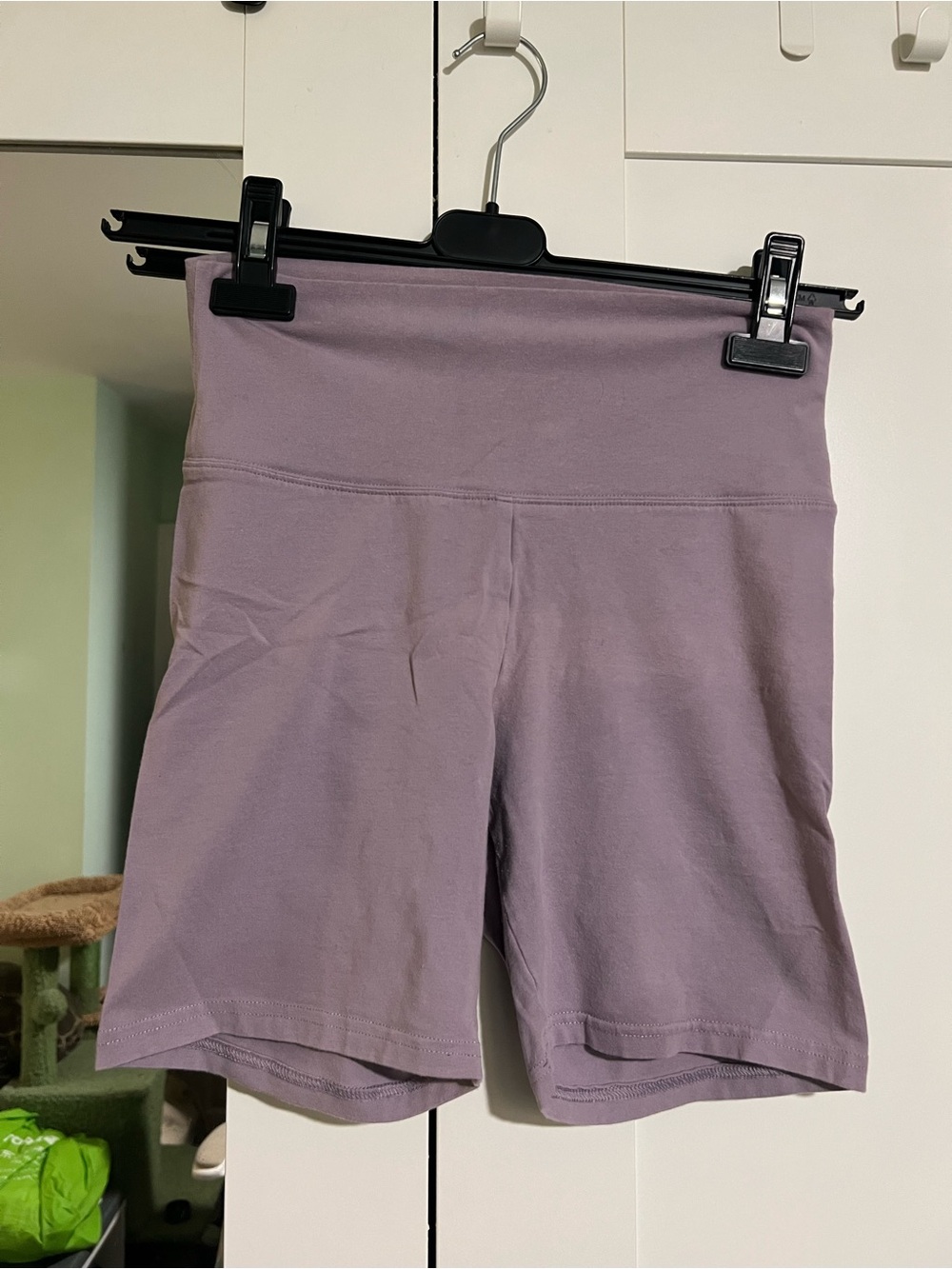 High-Rise Lavender Women’s Bike Shorts 7”